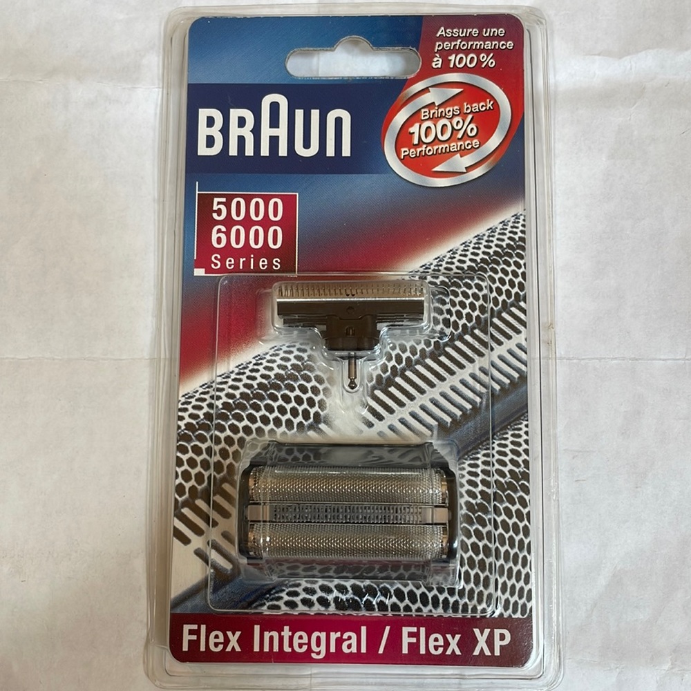 BRAUN 5000 Series / 6000 Series FLEX INTEGRAL / FLEX XP Shaver Foil and Cutter
